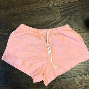 Pink aerie medium drawstring shorts. A